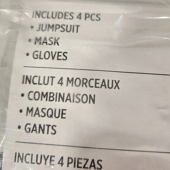 Skeleton Halloween Costume Men Adult Size Glows in the Dark NEW - Picture 7 of 8